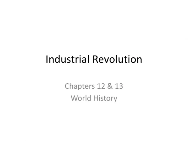 Industrial Revolution