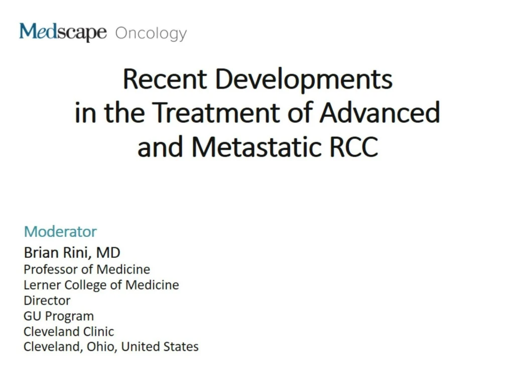 recent developments in the treatment of advanced and metastatic rcc