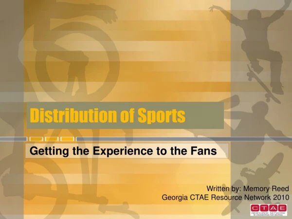 Distribution of Sports