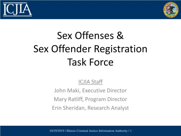 Sex Offenses &amp; Sex Offender Registration Task Force