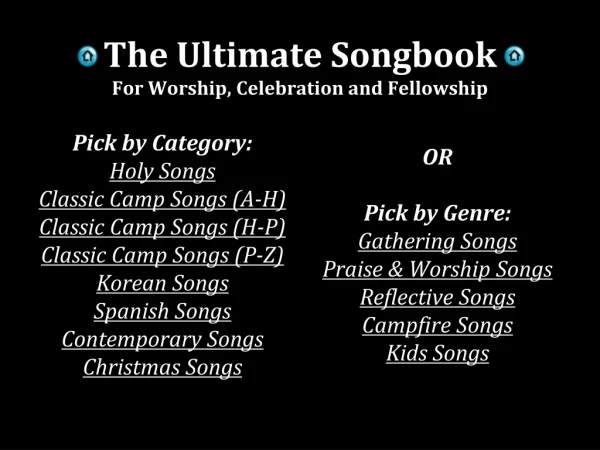 The Ultimate Songbook For Worship, Celebration and Fellowship