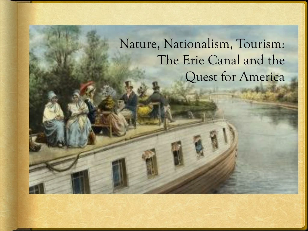 nature nationalism tourism the erie canal