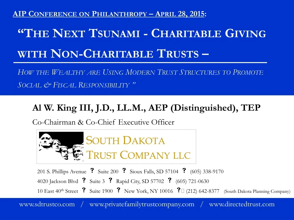 aip conference on philanthropy april 28 2015
