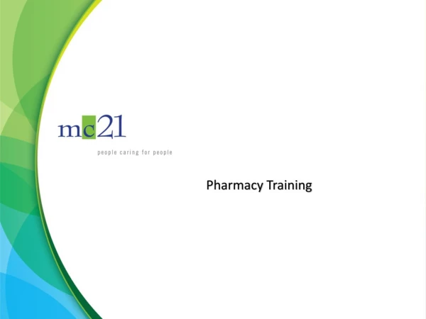 Pharmacy Training