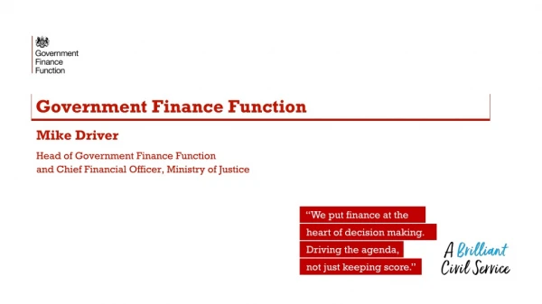 Government Finance Function