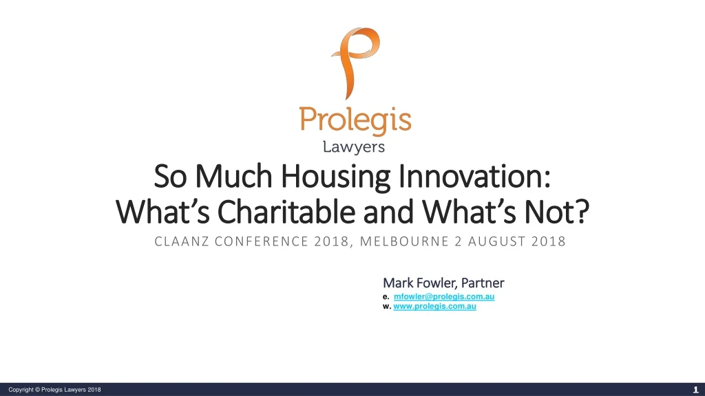 so much housing innovation what s charitable