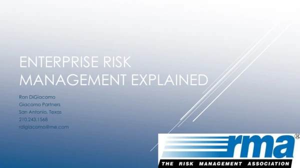 Enterprise Risk Management Explained