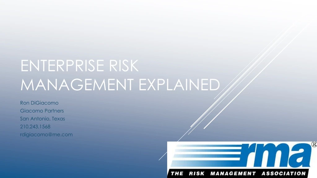 enterprise risk management explained