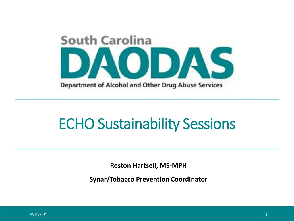 echo sustainability sessions