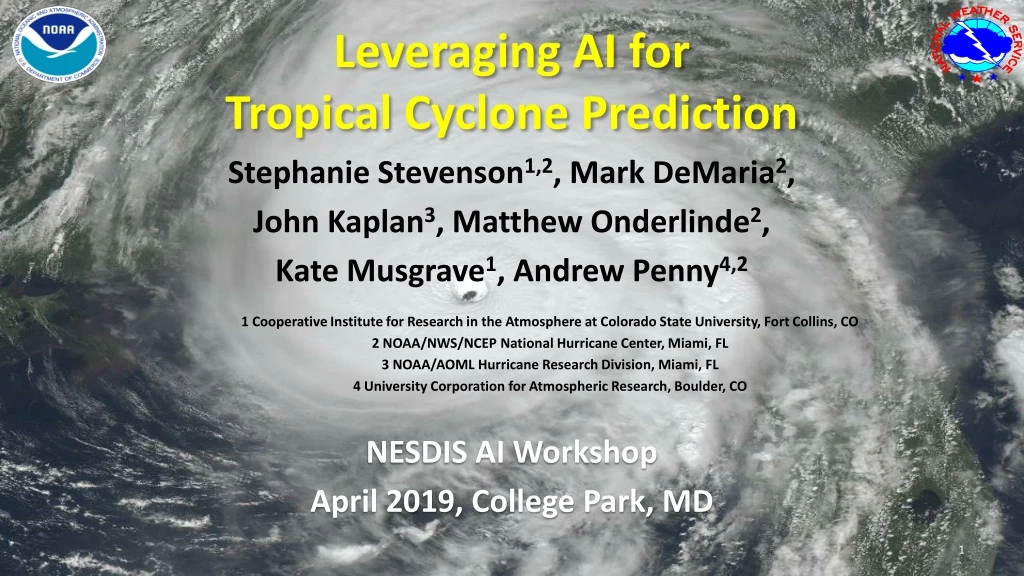 leveraging ai for tropical cyclone prediction