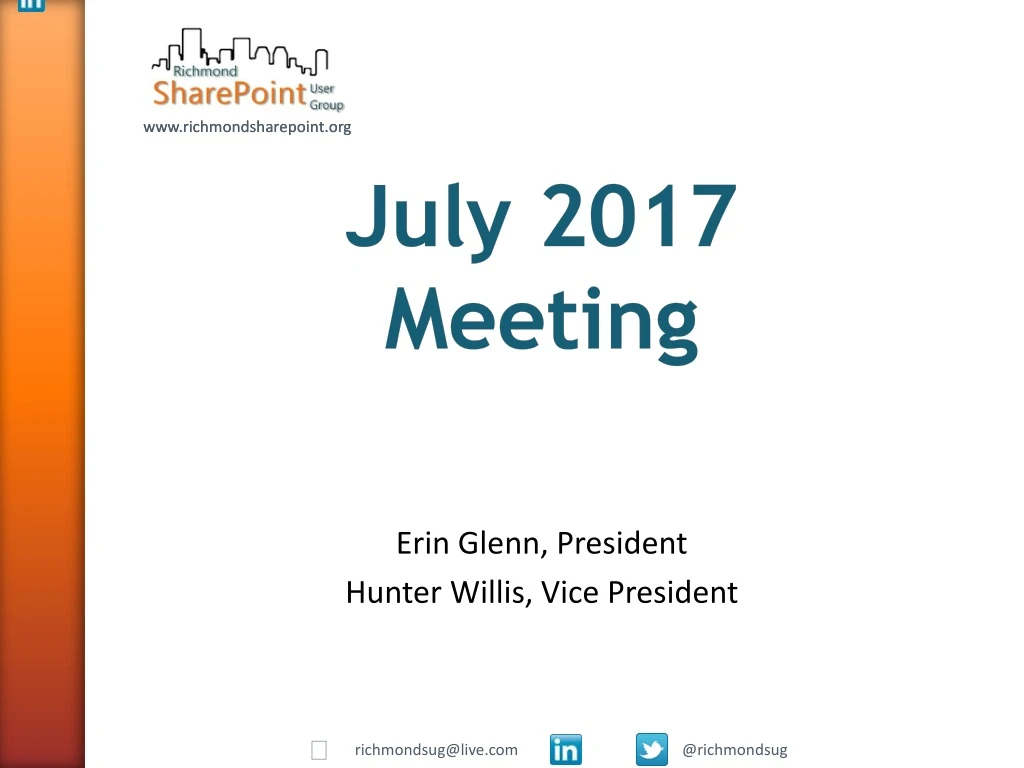 july 2017 meeting