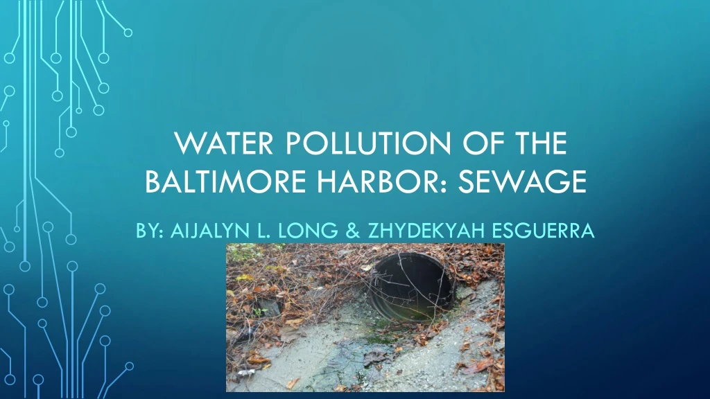 water pollution of the baltimore harbor sewage