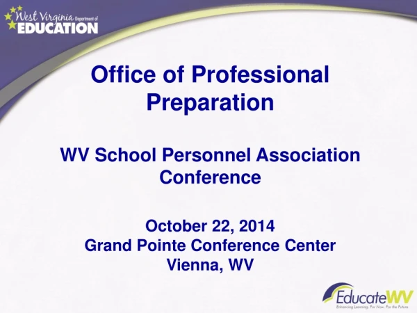 Welcome Dr. Monica Beane Executive Director Office of Professional Preparation