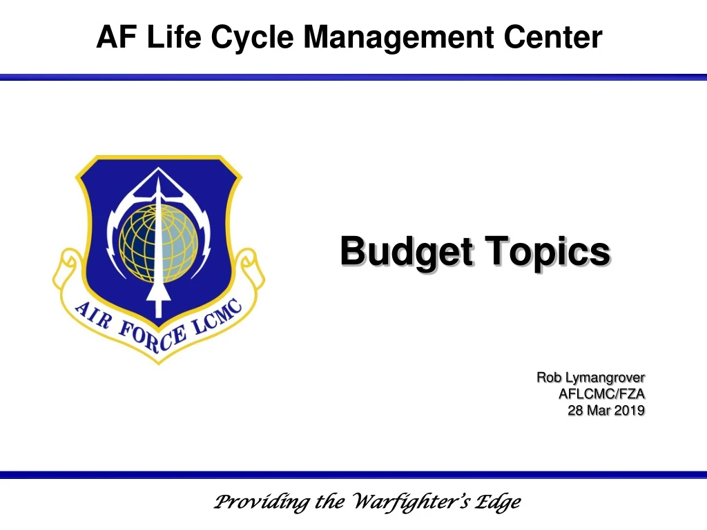 budget topics