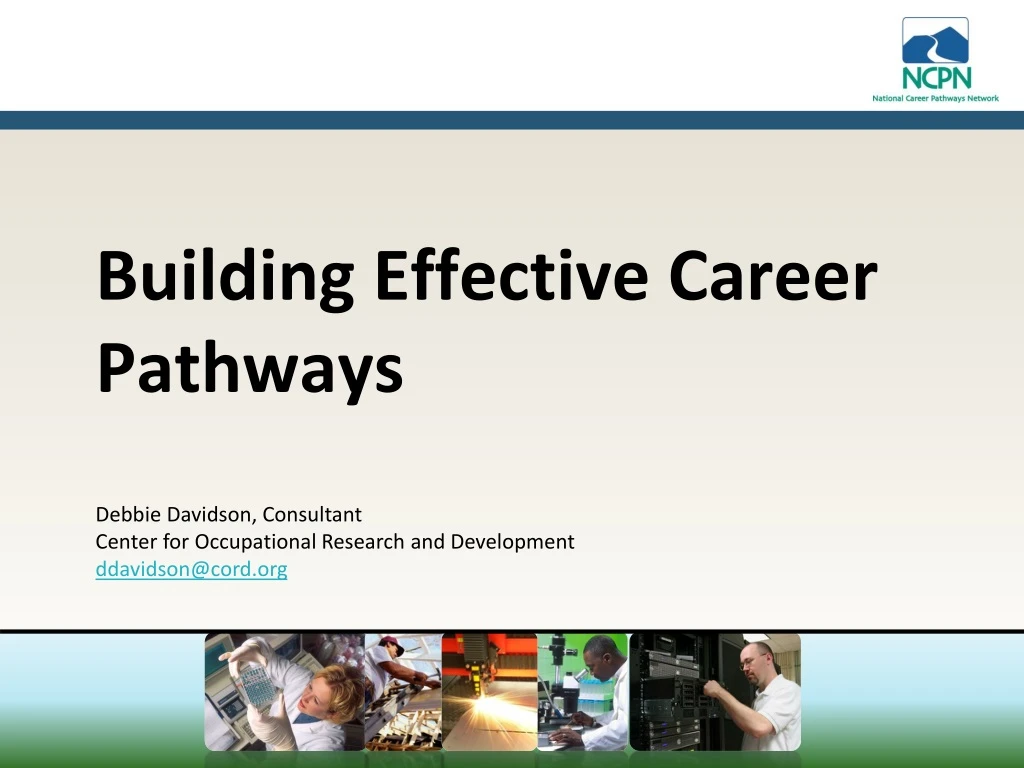 building effective career pathways