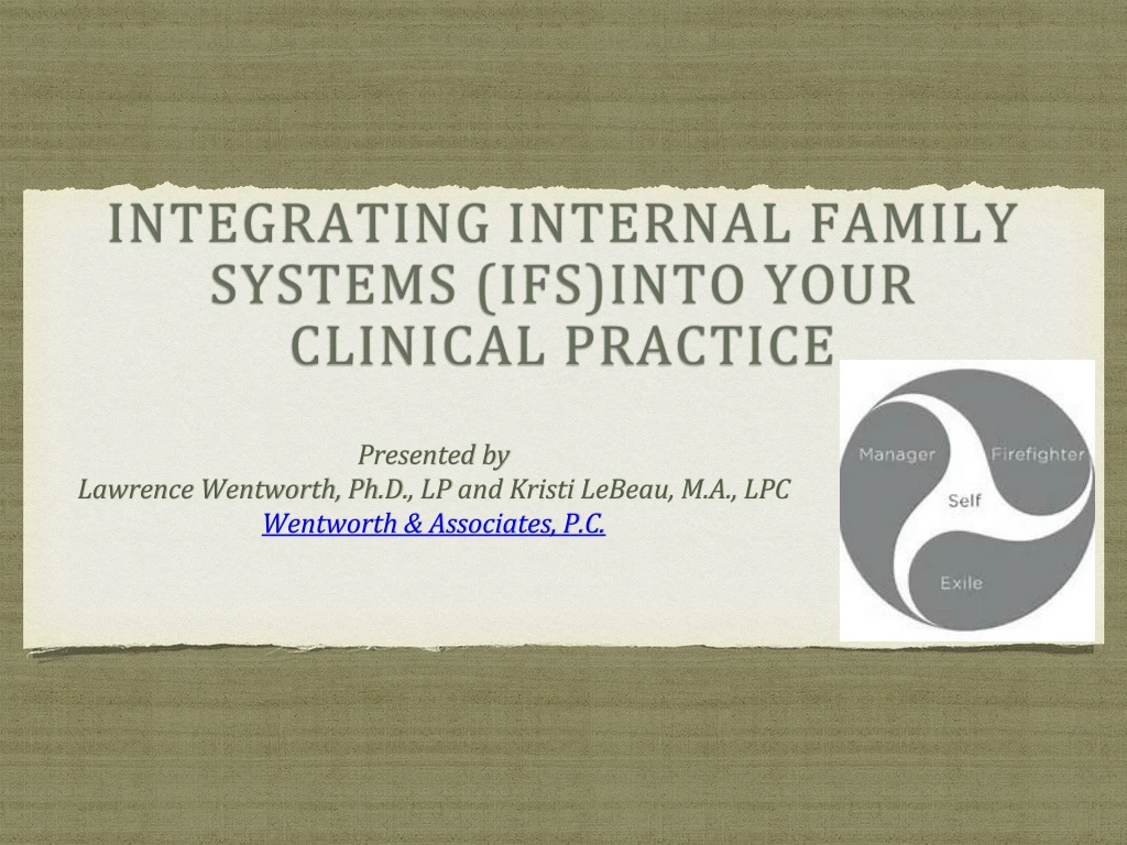 integrating internal family systems ifs into your clinical practice