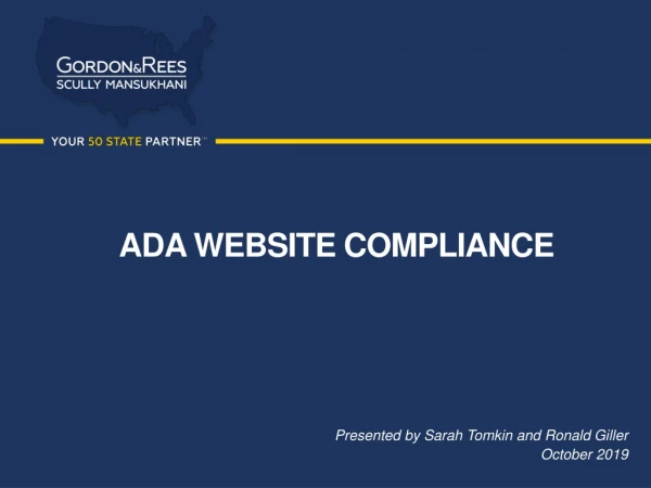 ADA WEBSITE COMPLIANCE