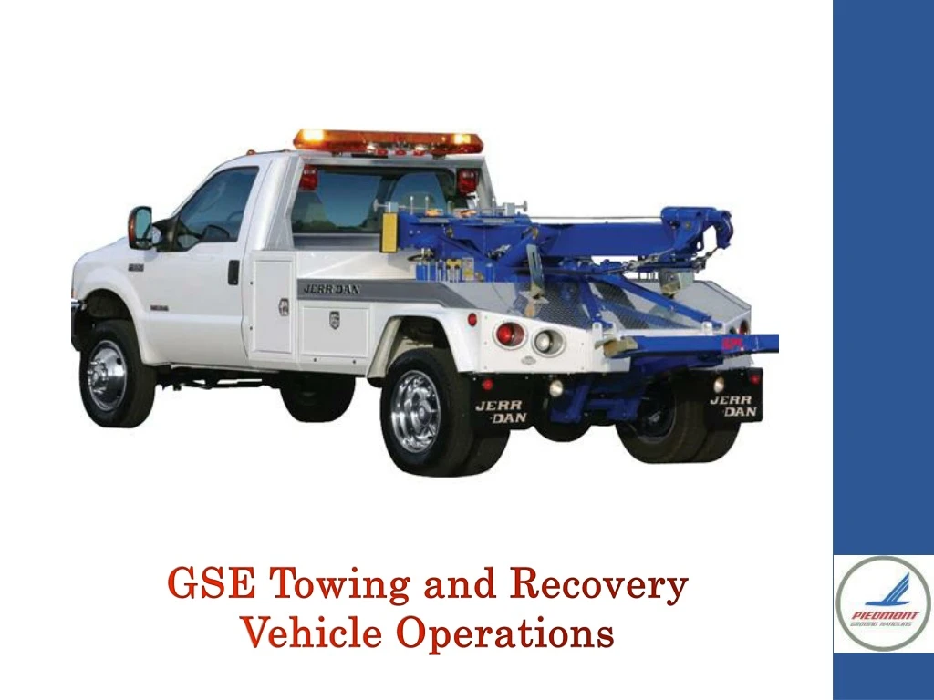 gse towing and recovery vehicle operations