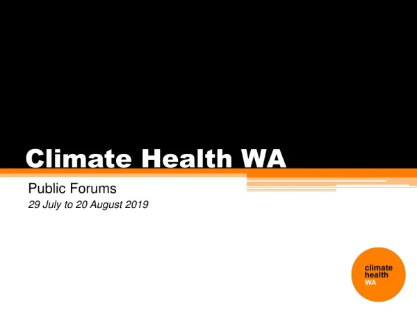 Climate Health WA