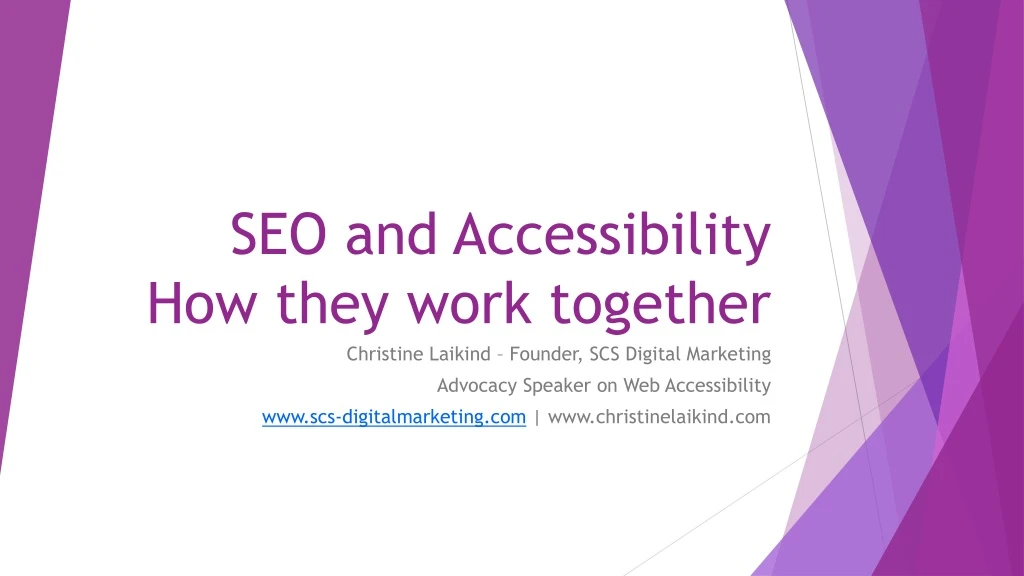 seo and accessibility how they work together