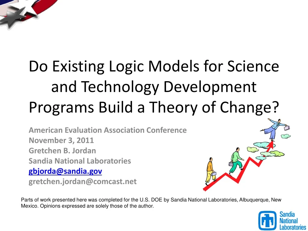 do existing logic models for science and technology development programs build a theory of change