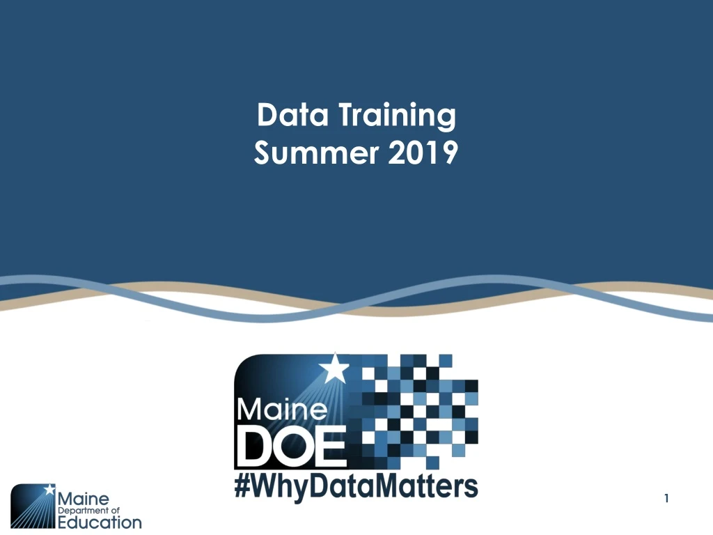 data training summer 2019