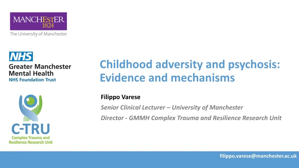 childhood adversity and psychosis evidence and mechanisms