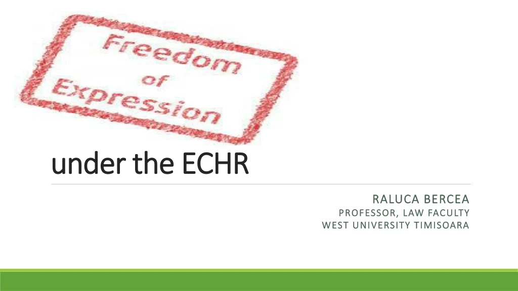 under the echr