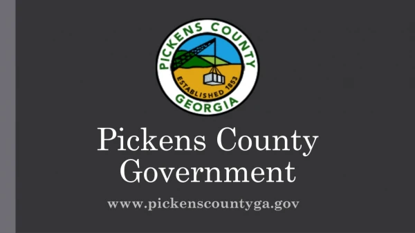 Pickens County Government