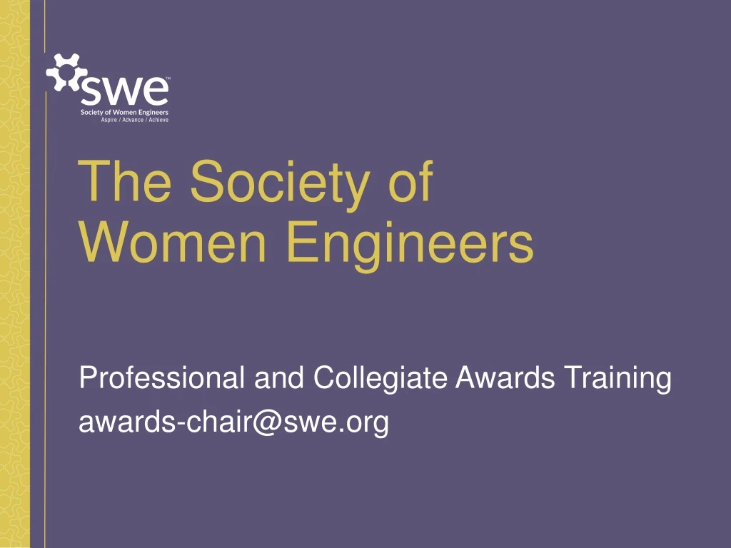 the society of women engineers