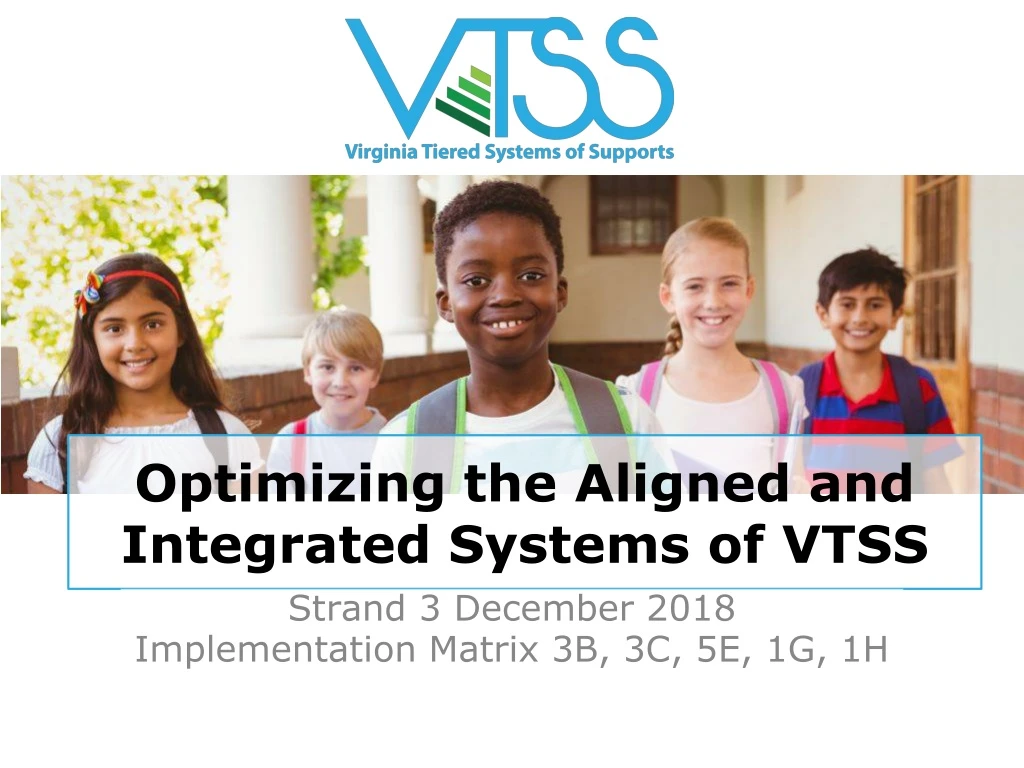 optimizing the aligned and integrated systems of vtss