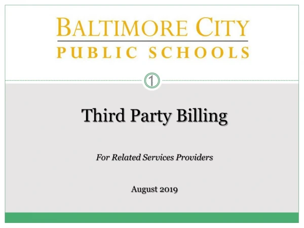 Third Party Billing