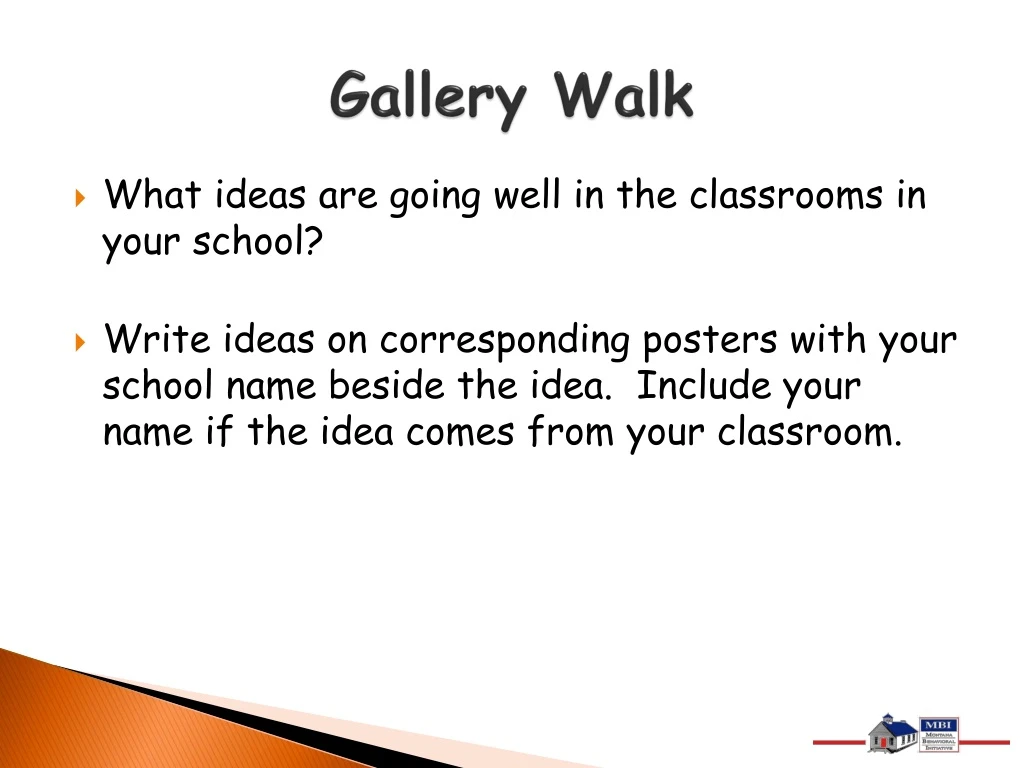 gallery walk