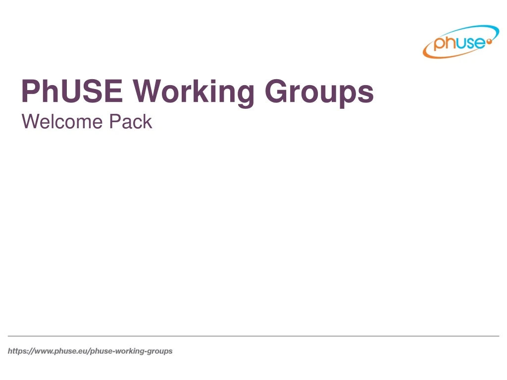 phuse working groups