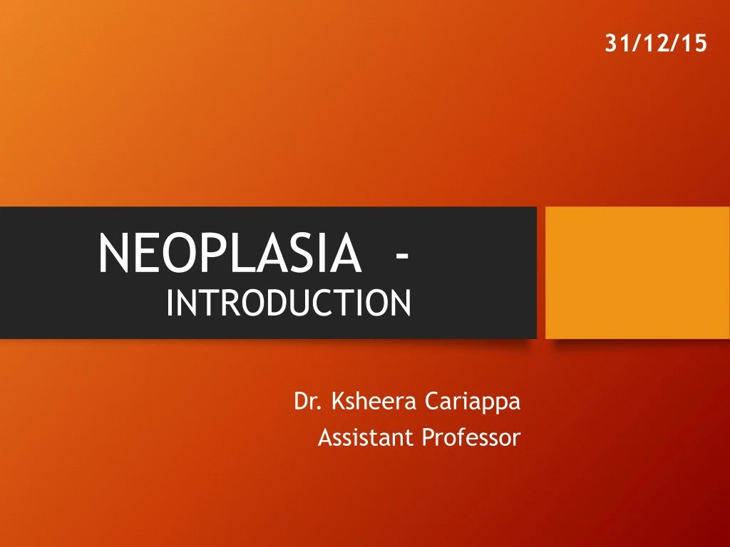 neoplasia introduction