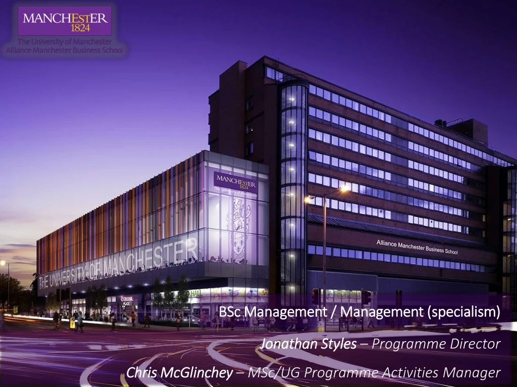 bsc management management specialism