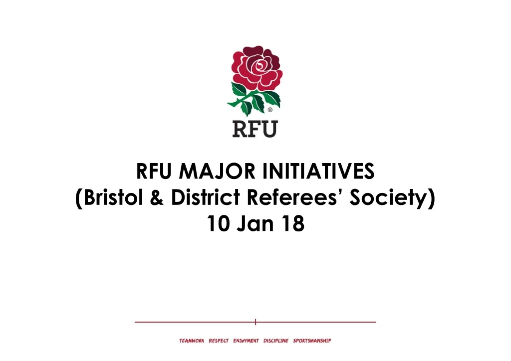 rfu major initiatives bristol district referees