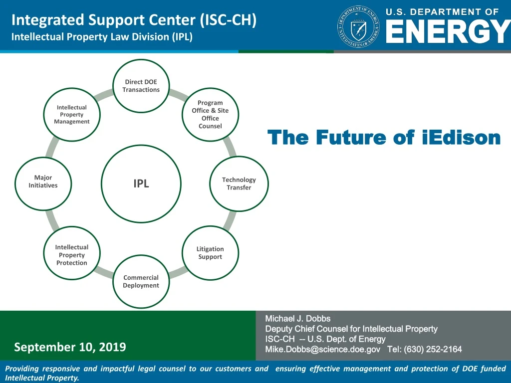 integrated support center isc ch intellectual property law division ipl