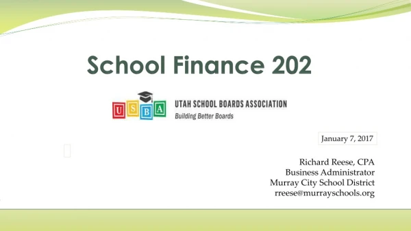 School Finance 202