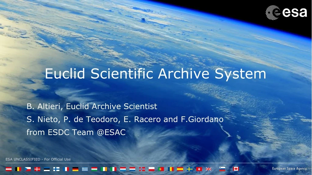 euclid scientific archive system