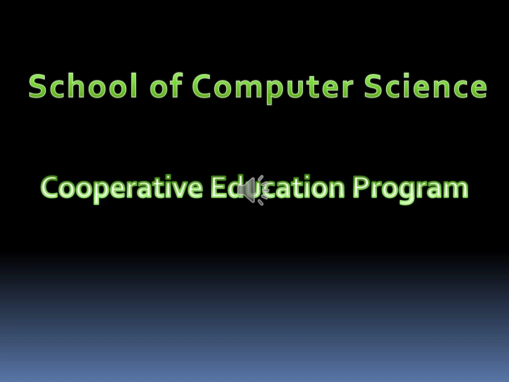 school of computer science