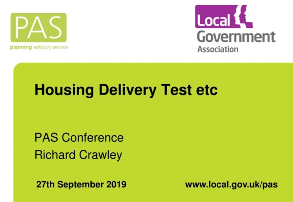 Housing Delivery Test etc