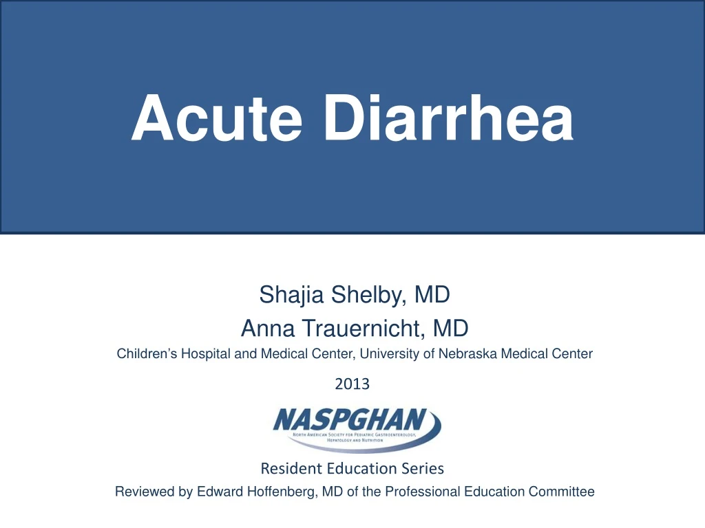 acute diarrhea