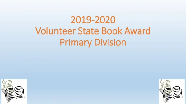 2019-2020 Volunteer State Book Award Primary Division