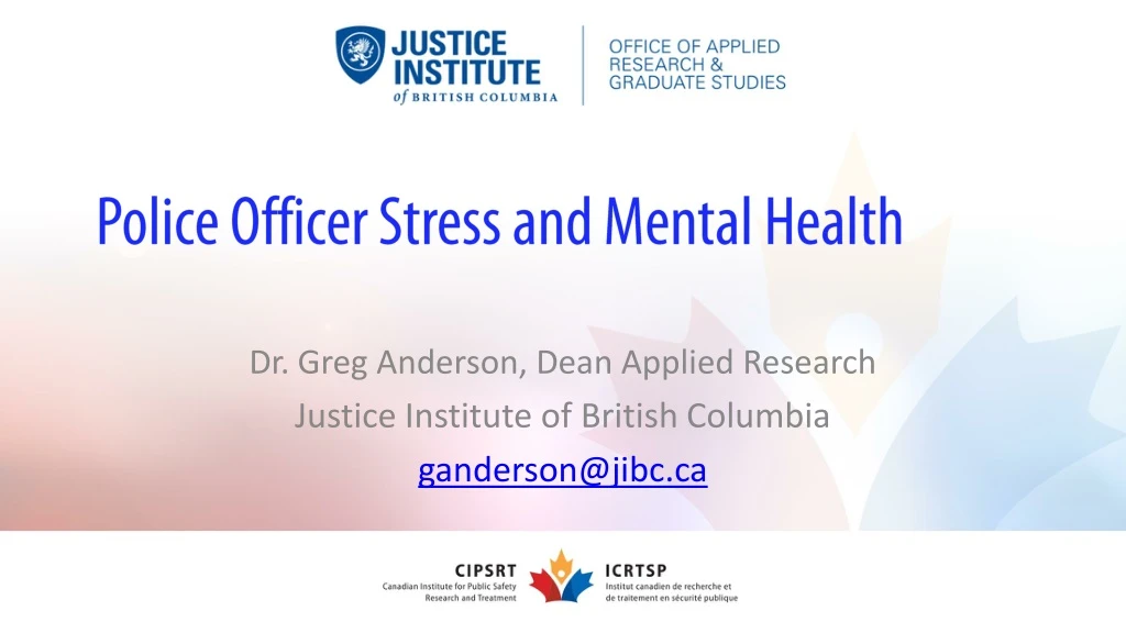 police officer stress and mental health