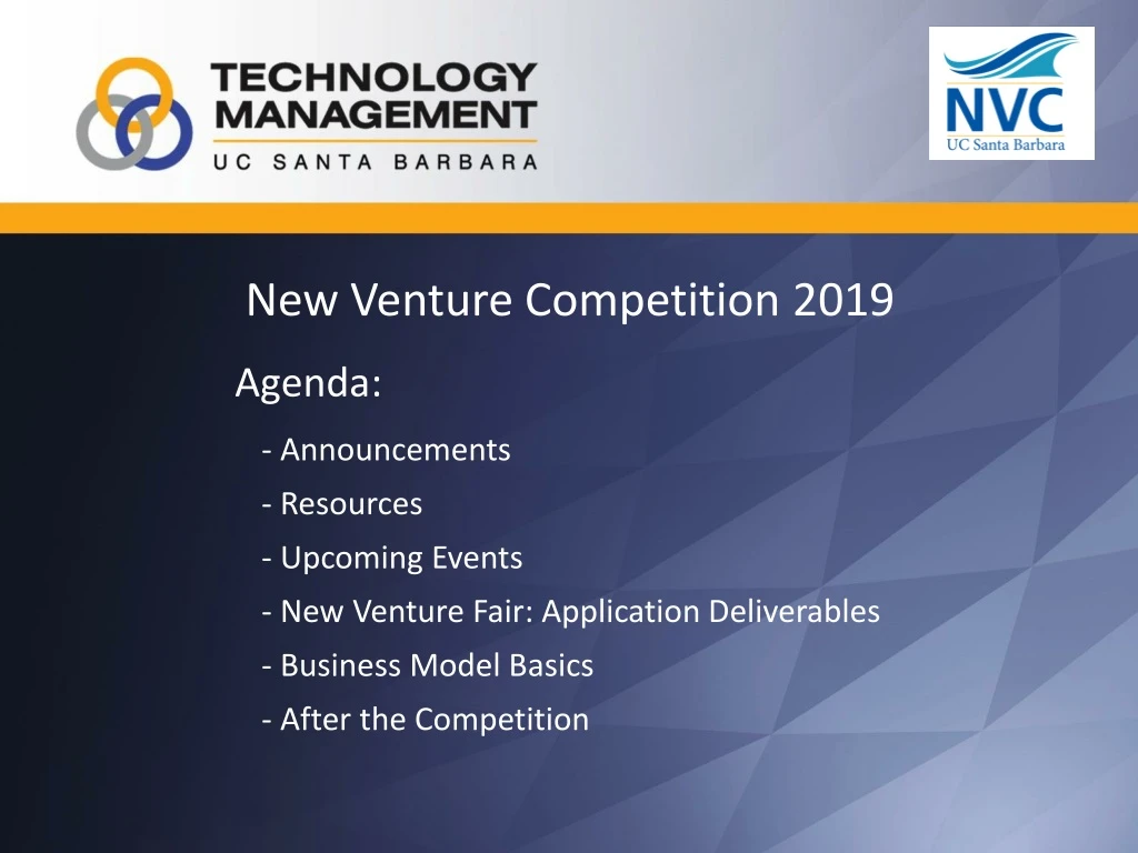 new venture competition 2019
