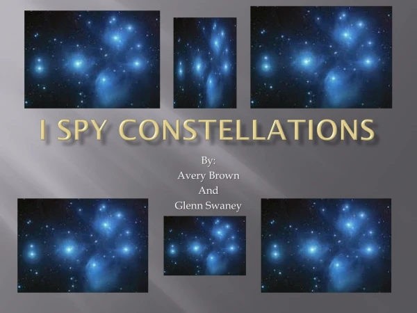 I Spy Constellations