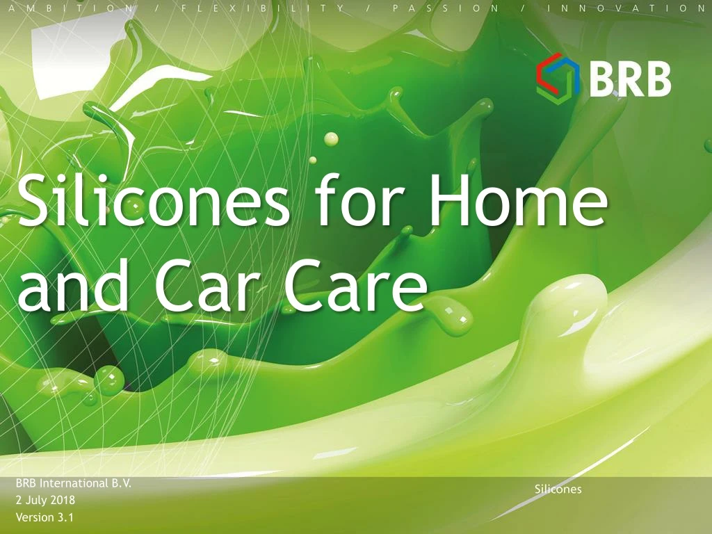 silicones for home and car care