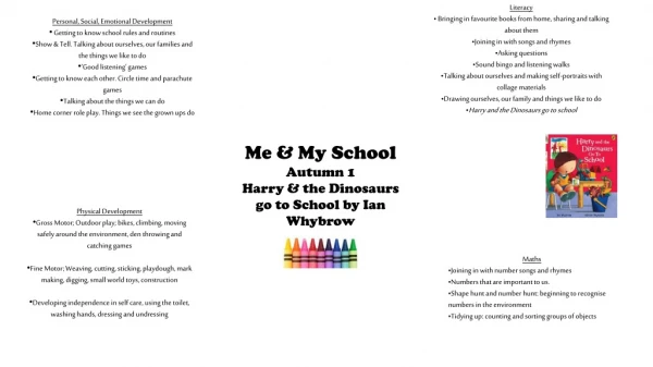 Me &amp; My School Autumn 1 Harry &amp; the Dinosaurs go to School by Ian Whybrow