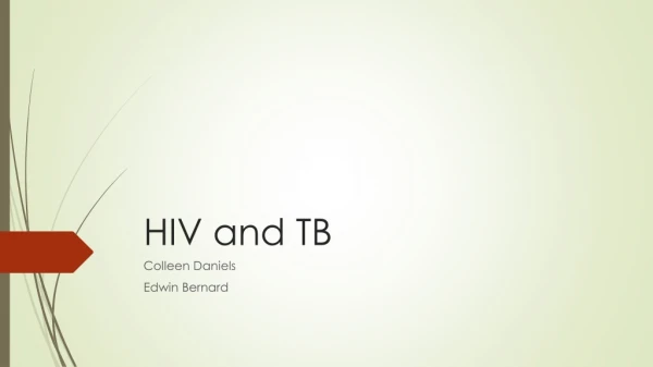 HIV and TB